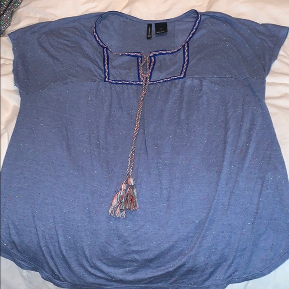 New Directions blue shirt. Size L - Picture 1 of 5